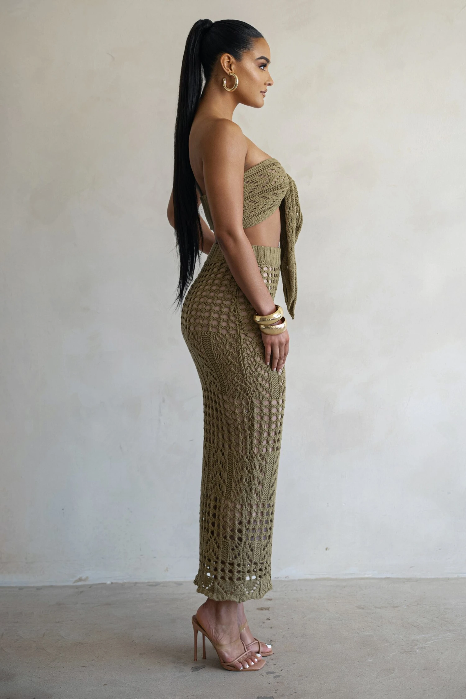 Olive Caribbean Skies Skirt Set 8 Olive Caribbean Skies Skirt Set - Image 8