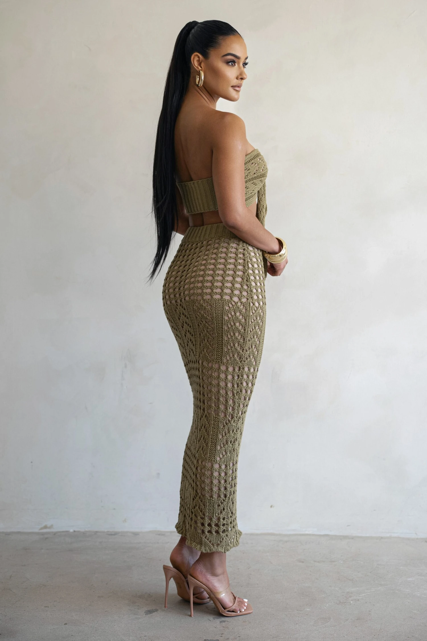 Olive Caribbean Skies Skirt Set 9 Olive Caribbean Skies Skirt Set - Image 9