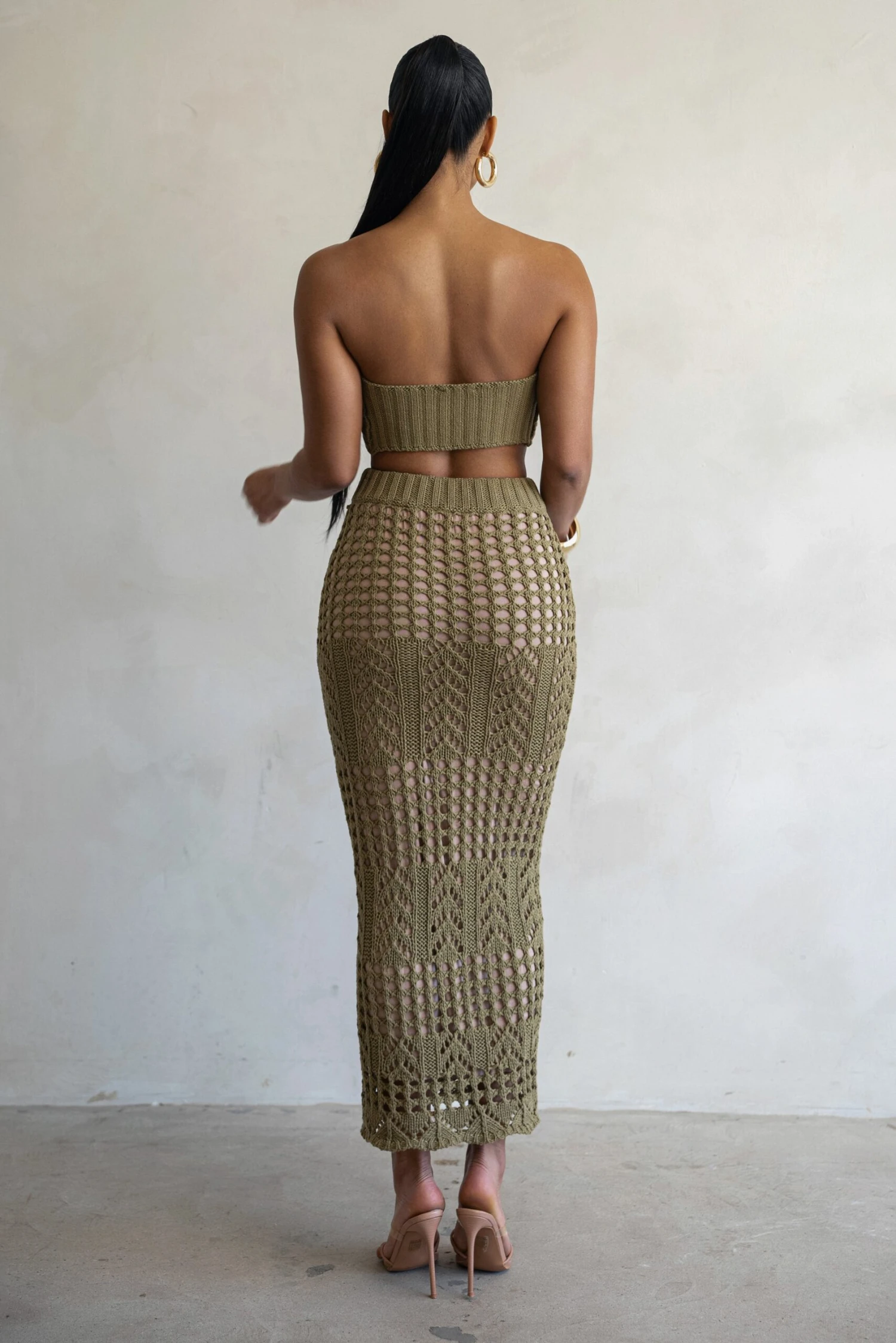 Olive Caribbean Skies Skirt Set 12 Olive Caribbean Skies Skirt Set - Image 12