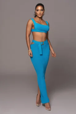 Blue Nikole Ribbed Skirt Set -Trendify Store PRODUCT JAN192023 55 scaled