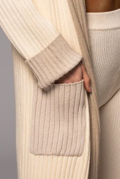 Ivory Carmela Rib Knit Cardigan -Trendify Store PRODUCT JAN192023 VDAY 40