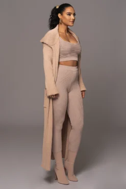 Tan Carmela Rib Knit Cardigan -Trendify Store PRODUCT JAN192023 VDAY 58 9a648369 8f25 4105 a77b ccb728ed66a3