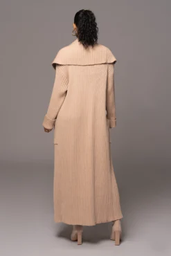 Tan Carmela Rib Knit Cardigan -Trendify Store PRODUCT JAN192023 VDAY 60