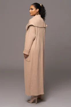 Tan Carmela Rib Knit Cardigan -Trendify Store PRODUCT JAN192023 VDAY 61