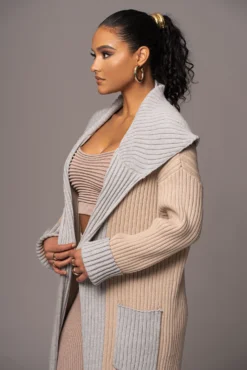 Sand Carmela Rib Knit Cardigan -Trendify Store PRODUCT JAN192023 VDAY 76