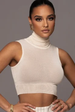 Ivory Barely There Turtleneck Top -Trendify Store PRODUCT JAN252023 NEWARRIVALS 212 scaled