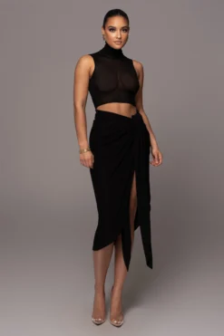 Black Barely There Turtleneck Top -Trendify Store PRODUCT JAN252023 NEWARRIVALS 219 scaled