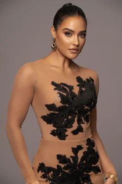 Black Charmed Embroidered Mesh Bodysuit 23 Black Charmed Embroidered Mesh Bodysuit -Trendify Store PRODUCT JAN52023 VDAY 153