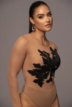Black Charmed Embroidered Mesh Bodysuit 28 Black Charmed Embroidered Mesh Bodysuit -Trendify Store PRODUCT JAN52023 VDAY 160
