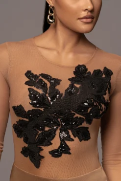 Black Charmed Embroidered Mesh Bodysuit 33 Black Charmed Embroidered Mesh Bodysuit -Trendify Store PRODUCT JAN52023 VDAY 161