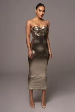 Light Gold Visions Of You Midi Dress 22 Light Gold Visions Of You Midi Dress -Trendify Store PRODUCT JAN52023 VDAY 3