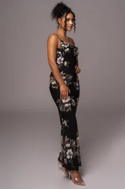 Grey Floral Treasure One Shoulder Dress -Trendify Store PRODUCT JUL112023 CHIFFON 39 scaled