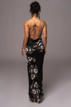 Grey Floral Treasure One Shoulder Dress -Trendify Store PRODUCT JUL112023 CHIFFON 41 scaled