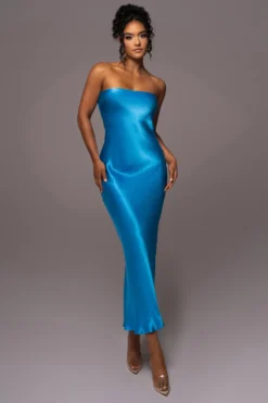 Blue Irina Satin Strapless Maxi Dress 10 Blue Irina Satin Strapless Maxi Dress -Trendify Store PRODUCT JUL112023 NEWARRIVALS 11 scaled