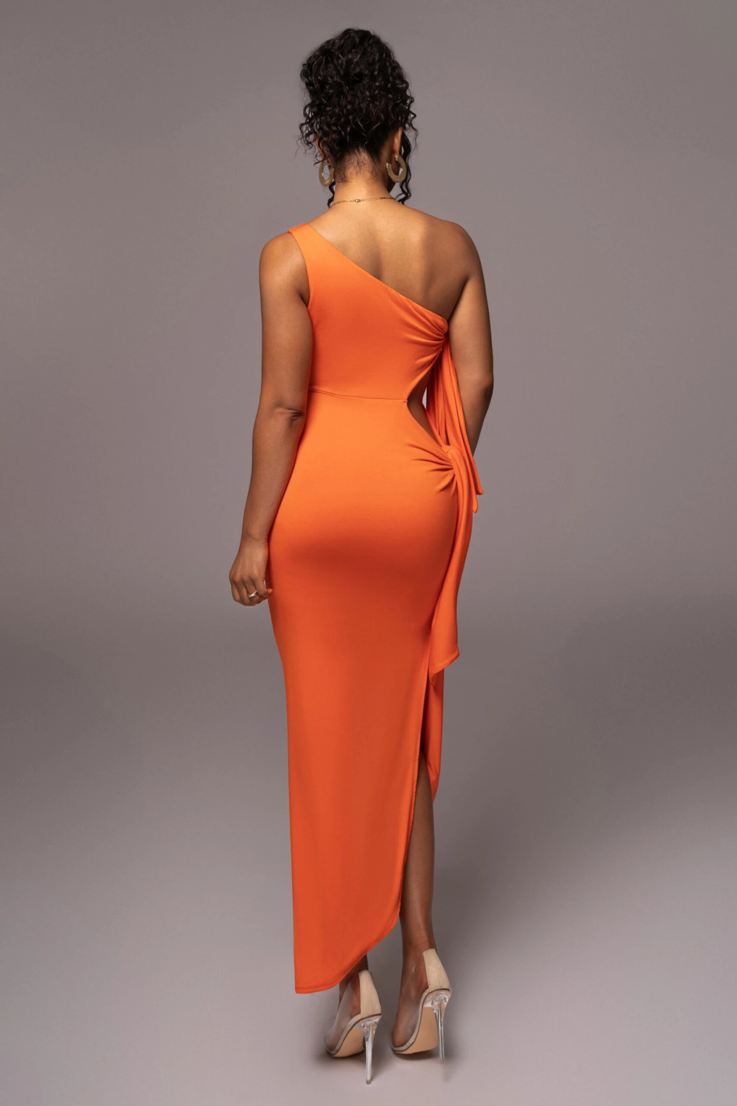 Tangerine Out Of Mind One Shoulder Dress 12 Tangerine Out Of Mind One Shoulder Dress - Image 12