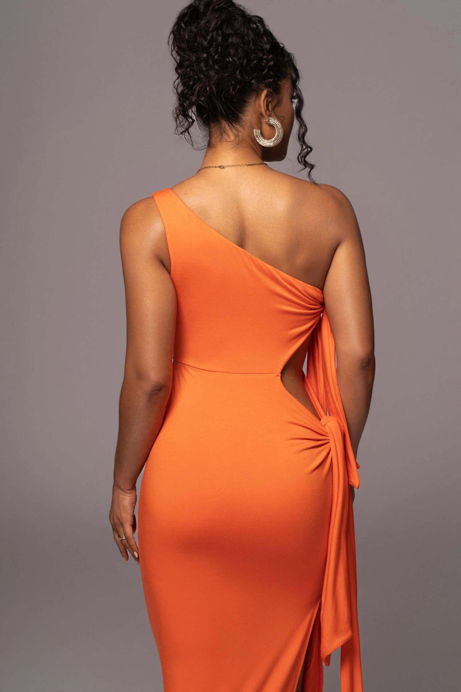 Tangerine Out Of Mind One Shoulder Dress 11 Tangerine Out Of Mind One Shoulder Dress - Image 11