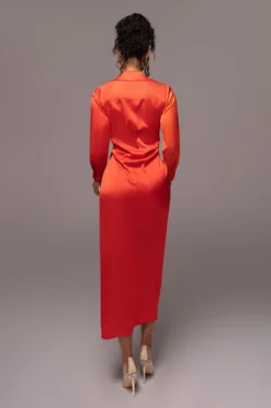 Pink Color Block Satin Midi Dress -Trendify Store PRODUCT JUL112023 NEWARRIVALS 146 scaled