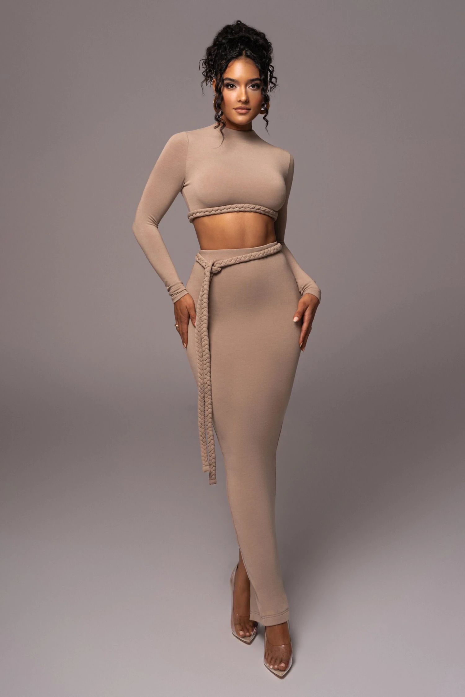 Beige City Love Two-Piece Skirt Set 4 Beige City Love Two-Piece Skirt Set - Image 4