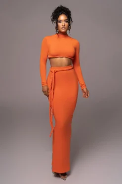 Orange City Love Two-Piece Skirt Set -Trendify Store PRODUCT JUL112023 NEWARRIVALS 178 scaled