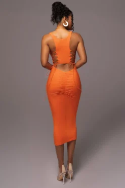Tangerine Late Nights Midi Dress -Trendify Store PRODUCT JUL112023 NEWARRIVALS 23 scaled