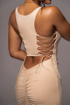 Tan Late Nights Midi Dress -Trendify Store PRODUCT JUL112023 NEWARRIVALS 36 scaled