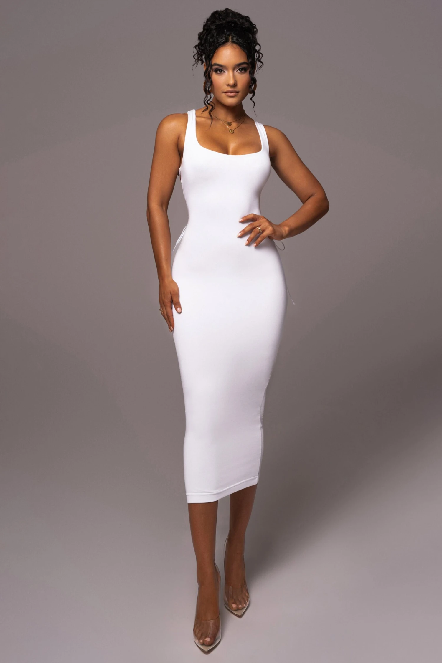 Ivory Late Nights Midi Dress 3 Ivory Late Nights Midi Dress - Image 3