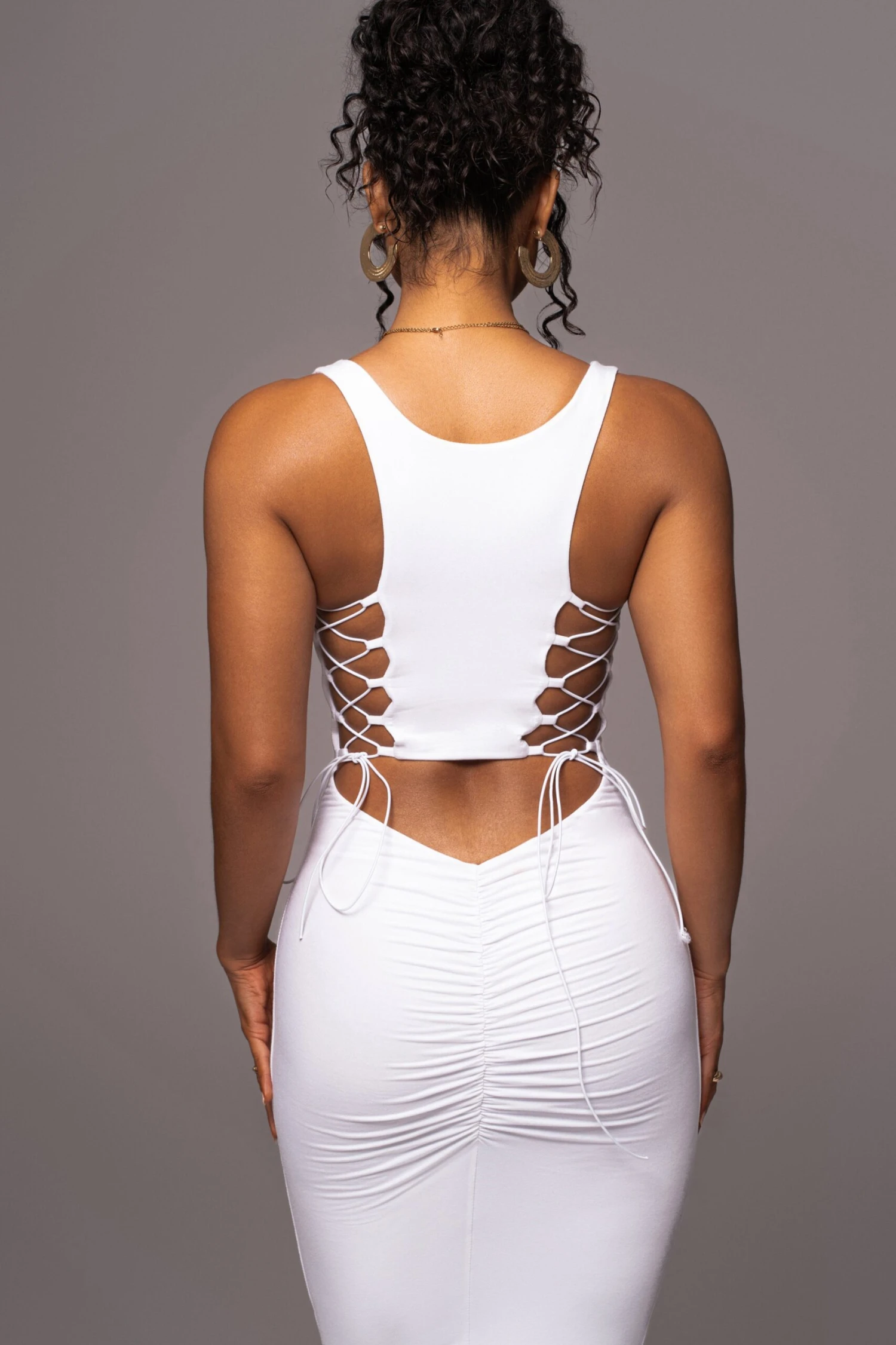 Ivory Late Nights Midi Dress 2 Ivory Late Nights Midi Dress - Image 2