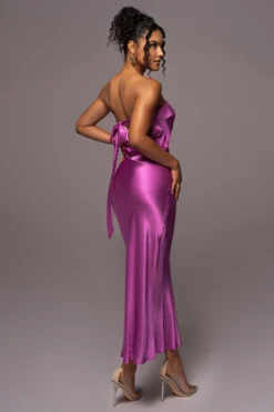 Purple Irina Satin Strapless Maxi Dress -Trendify Store PRODUCT JUL112023 NEWARRIVALS 5 scaled
