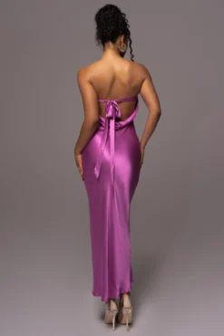 Purple Irina Satin Strapless Maxi Dress -Trendify Store PRODUCT JUL112023 NEWARRIVALS 6 scaled