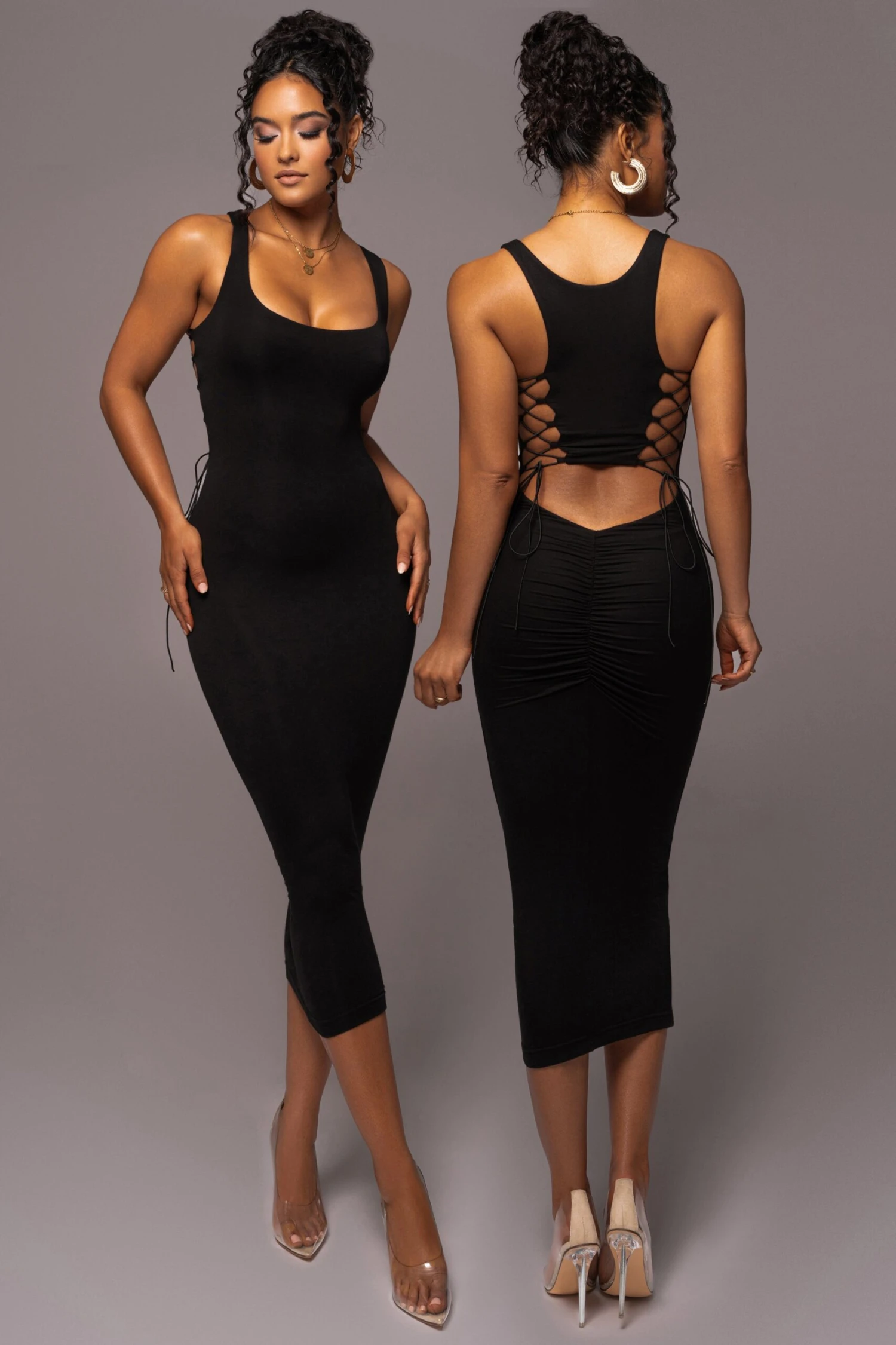 Black Late Nights Midi Dress 1 Black Late Nights Midi Dress