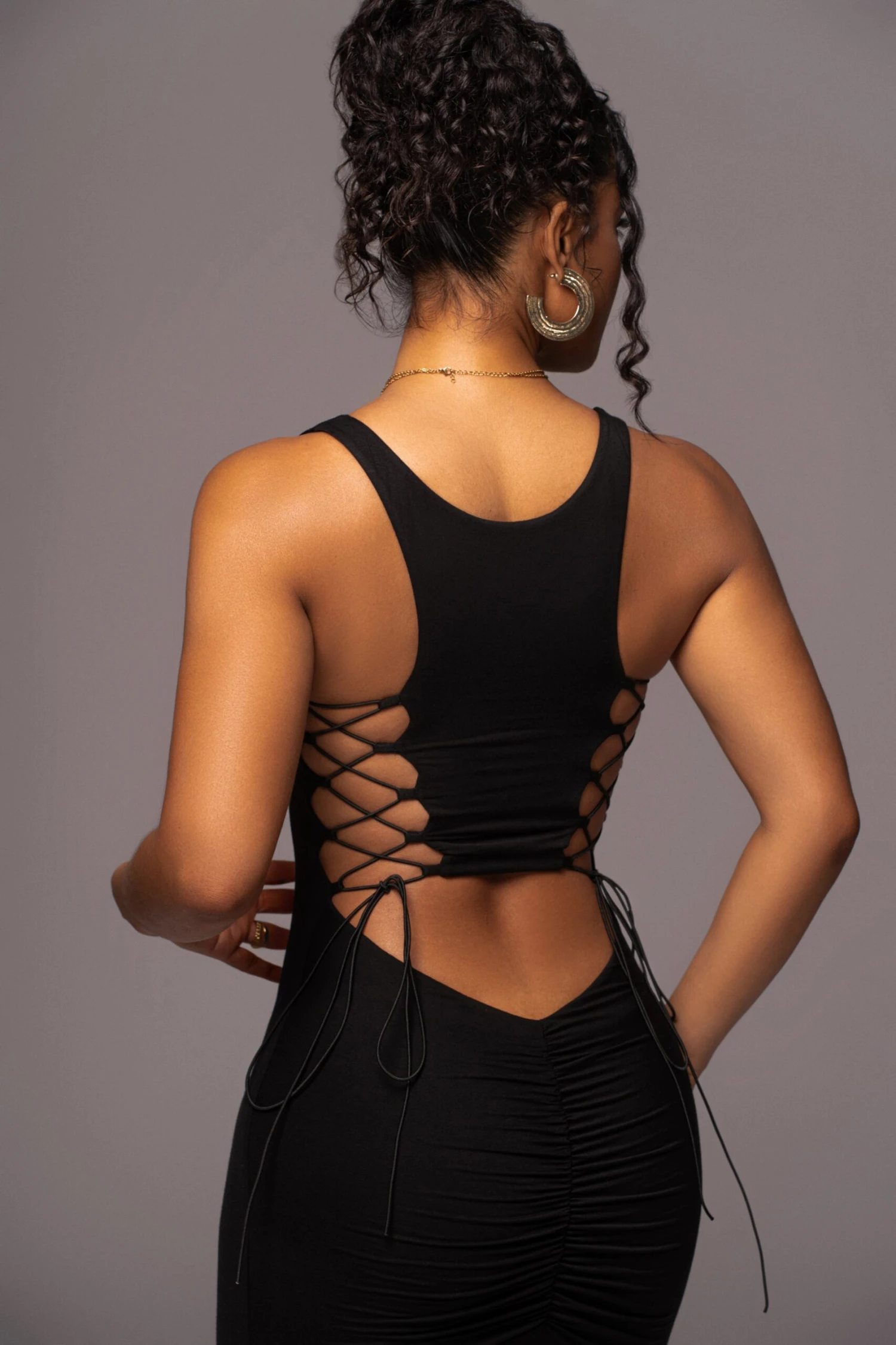 Black Late Nights Midi Dress 9 Black Late Nights Midi Dress - Image 9