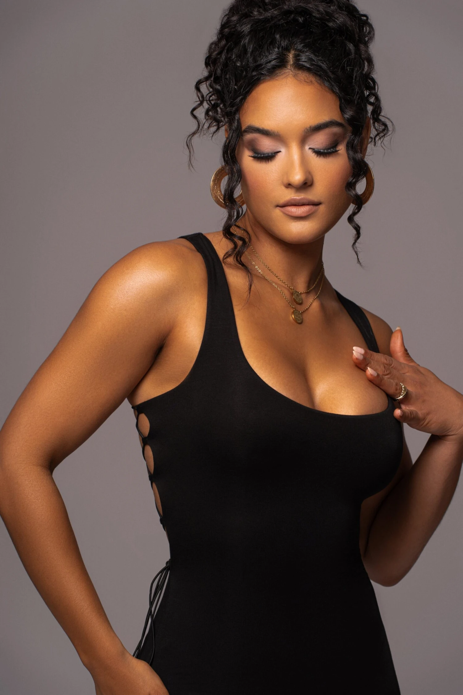 Black Late Nights Midi Dress 4 Black Late Nights Midi Dress - Image 4