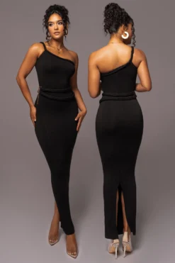 Black One Of One Maxi Dress