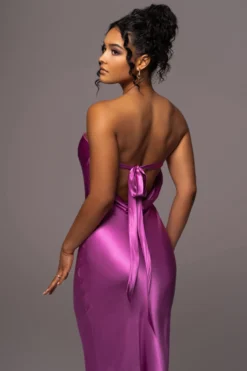 Purple Irina Satin Strapless Maxi Dress -Trendify Store PRODUCT JUL112023 NEWARRIVALS 7 scaled