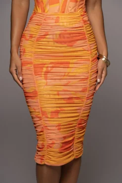 Orange Costa Rica Floral Skirt 12 Orange Costa Rica Floral Skirt -Trendify Store PRODUCT JUL132022 58