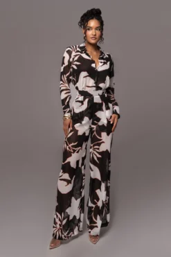 New Release 9 Ivory Floral Stay For A While Printed Trousers