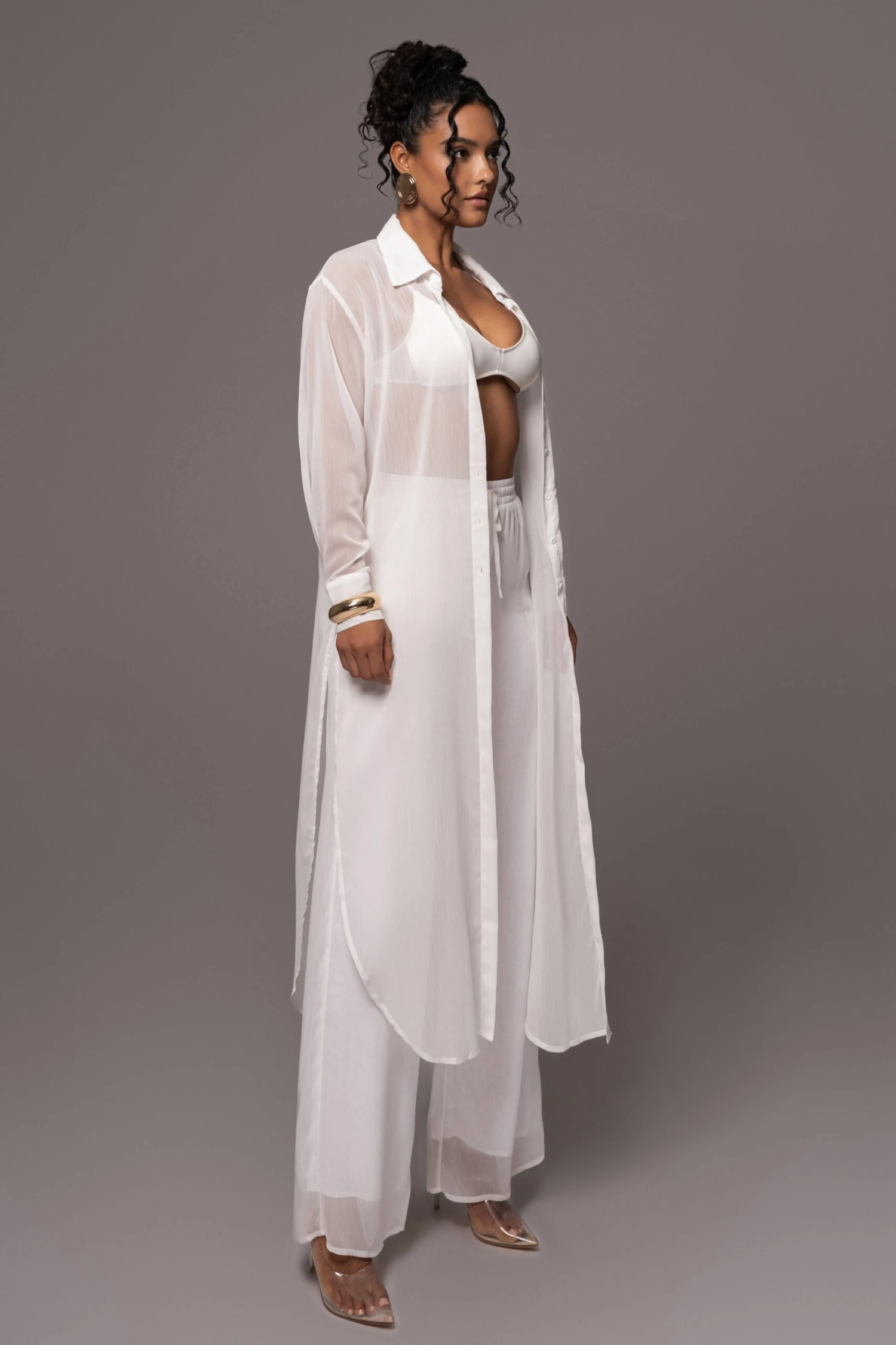 White Pacific 2-Piece Pant Set 2 White Pacific 2-Piece Pant Set - Image 2