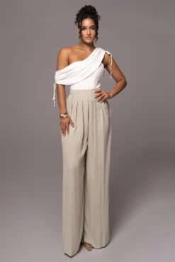 Sage Josette Wide-Leg Pleated Pants
