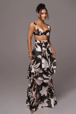 White Floral Printed Love Two-Piece Set -Trendify Store PRODUCT JUL132023 CHIFFON 91 scaled