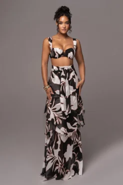 White Floral Printed Love Two-Piece Set -Trendify Store PRODUCT JUL132023 CHIFFON 92 scaled