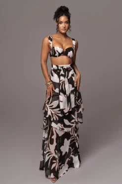 White Floral Printed Love Two-Piece Set -Trendify Store PRODUCT JUL132023 CHIFFON 93 scaled