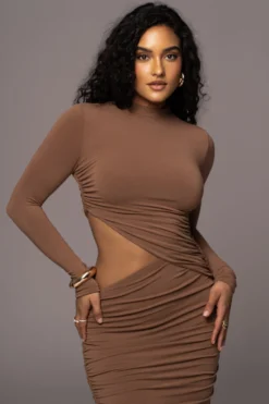 Pecan Clear Skies Mock Neck Dress 16 Pecan Clear Skies Mock Neck Dress -Trendify Store PRODUCT JUL192023 AUGDROP1 162 scaled