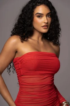 Red Denise Ruched Dress 19 Red Denise Ruched Dress -Trendify Store PRODUCT JUL192023 NEWRESHOOTS 100 scaled