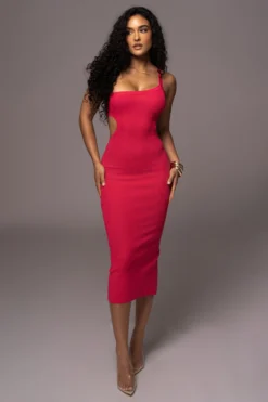 Fuchsia Ruth One Shoulder Dress -Trendify Store PRODUCT JUL192023 NEWRESHOOTS 2 scaled