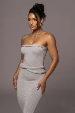 Grey One Of One Maxi Dress -Trendify Store PRODUCT JUL262023 ASAP 38 scaled