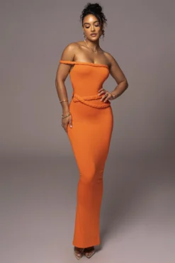 Tangerine One Of One Maxi Dress