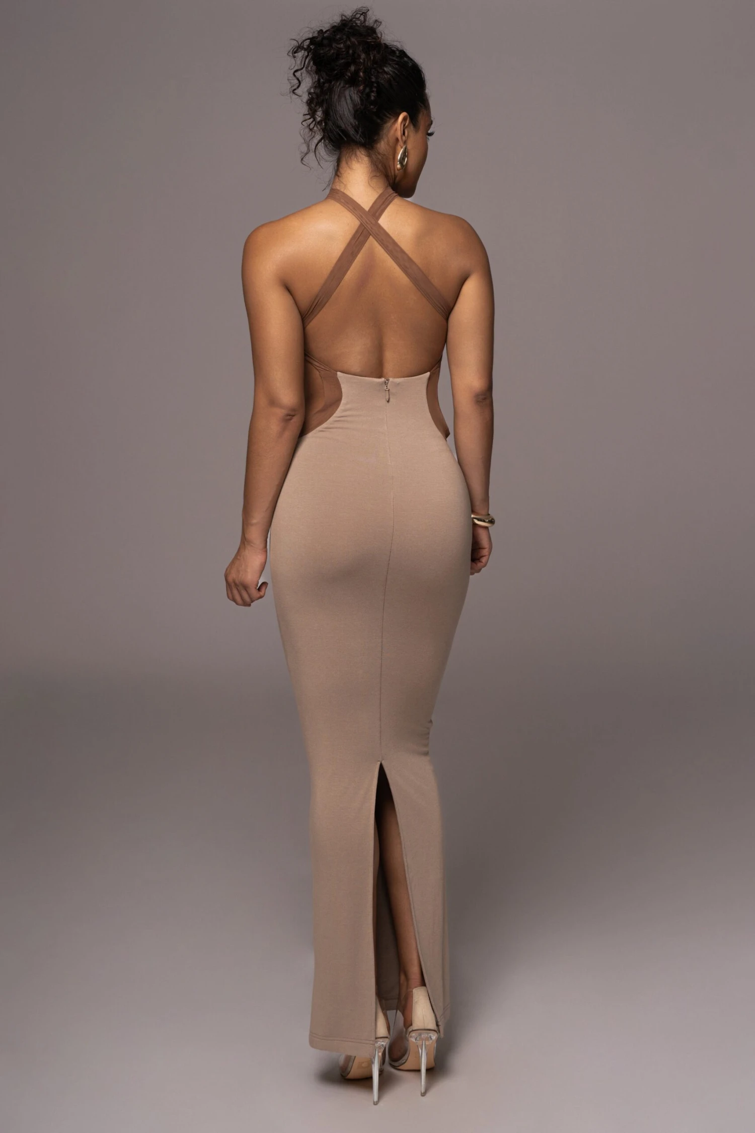 Beige Nights In Milan Maxi Dress 10 Beige Nights In Milan Maxi Dress - Image 10