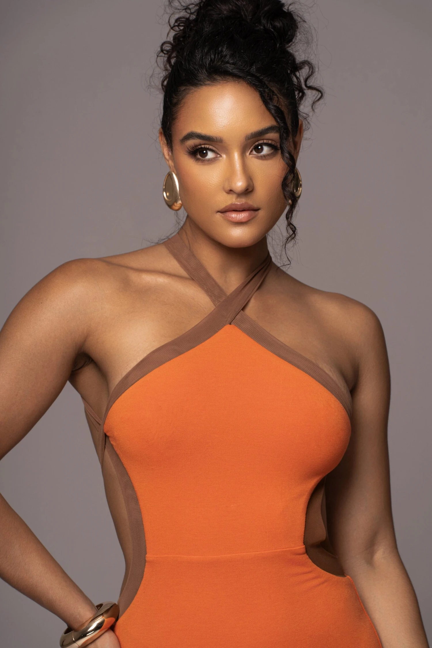 Orange Nights In Milan Maxi Dress 6 Orange Nights In Milan Maxi Dress - Image 6