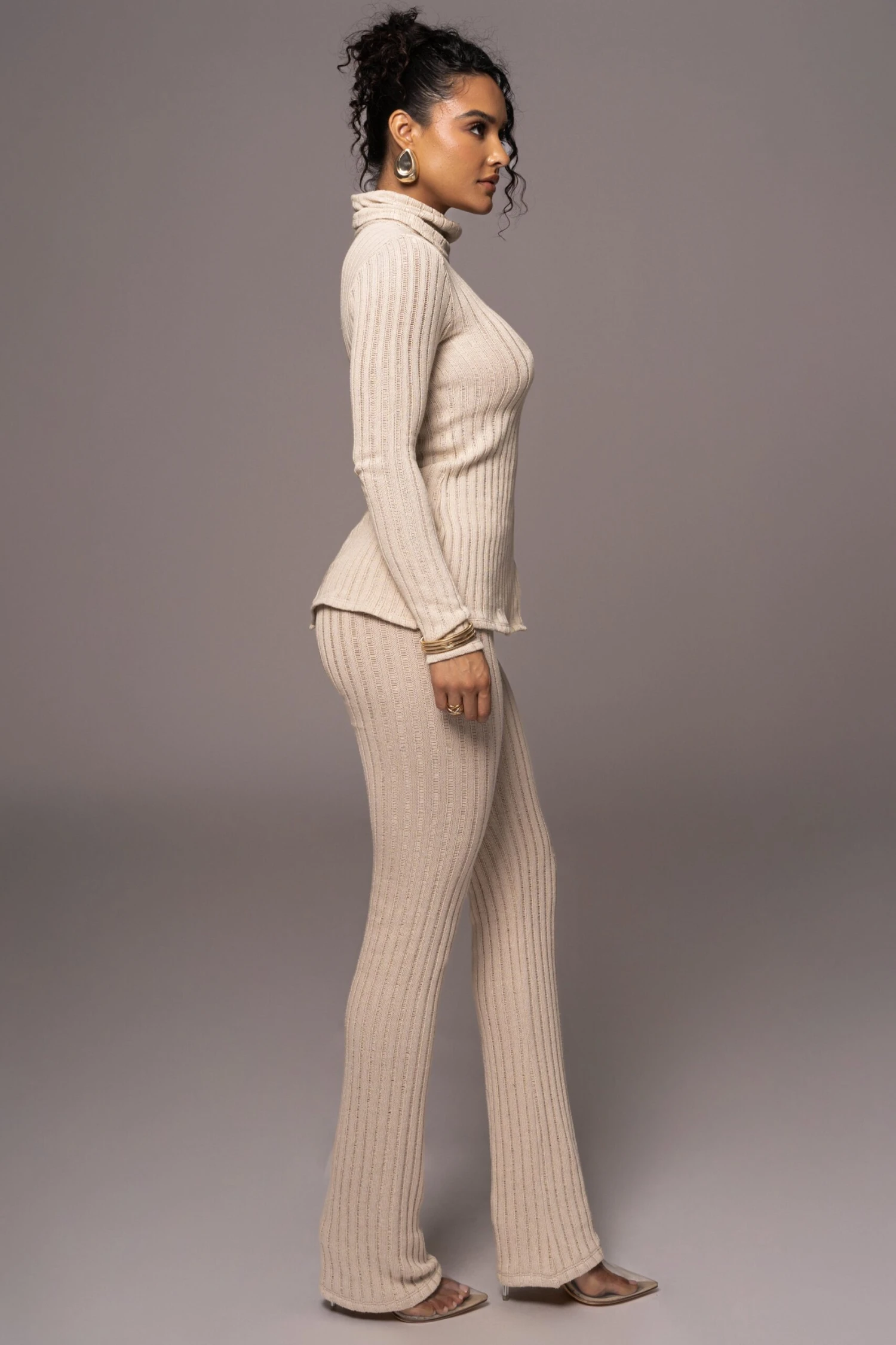 Natural One Call Away Ribbed Turtleneck Top 9 Natural One Call Away Ribbed Turtleneck Top - Image 9