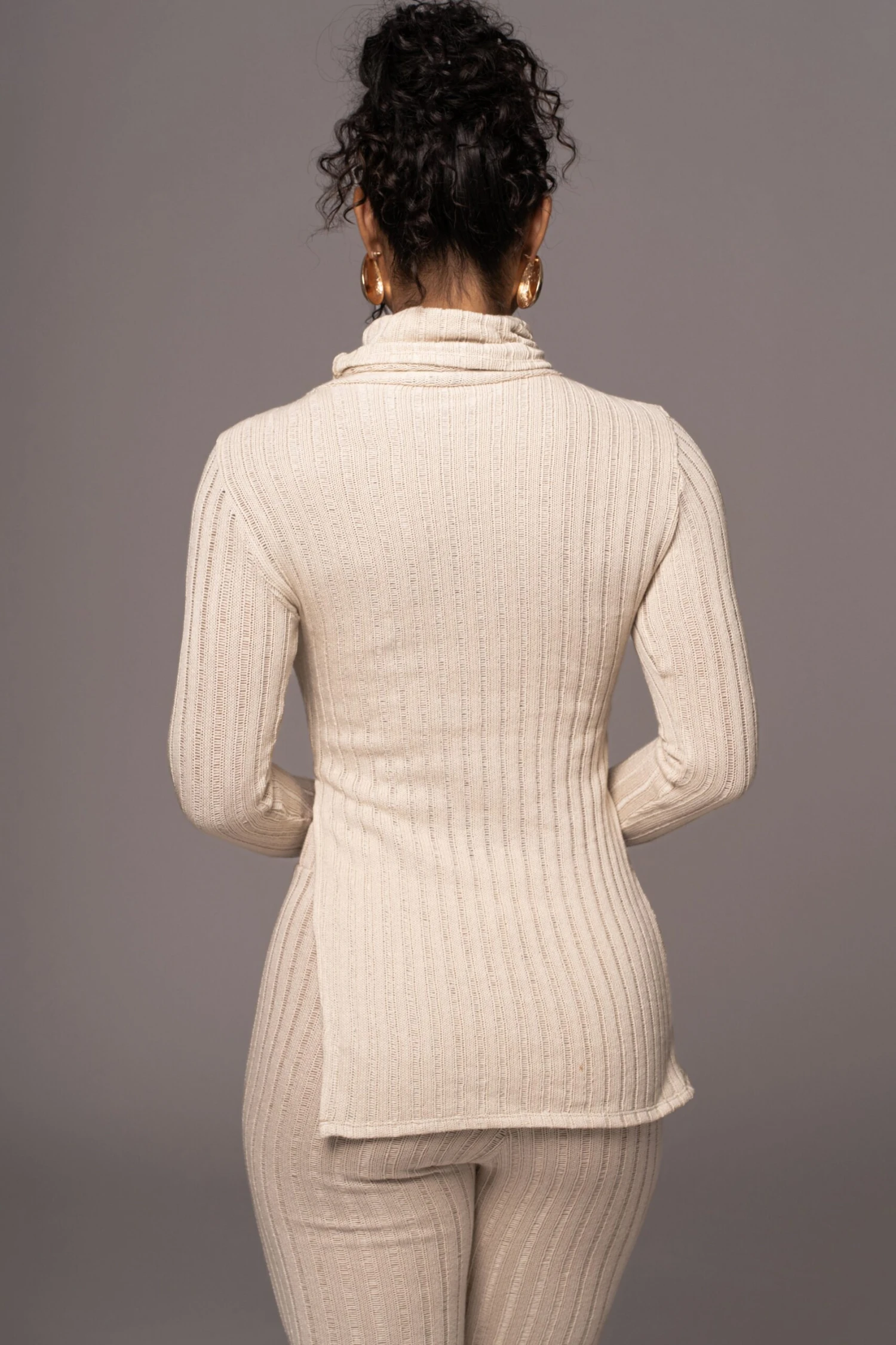 Natural One Call Away Ribbed Turtleneck Top 12 Natural One Call Away Ribbed Turtleneck Top - Image 12